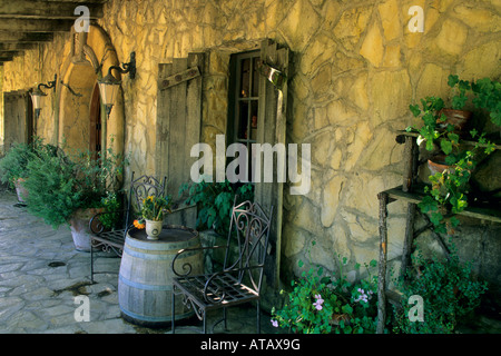 Sonnenstein Weingut Weinprobe Zimmer Refugio Straße Santa Ynez Tal Santa Barbara County in Kalifornien Stockfoto