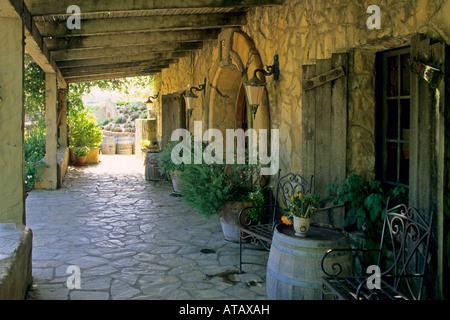 Sonnenstein Weingut Weinprobe Zimmer Refugio Straße Santa Ynez Tal Santa Barbara County in Kalifornien Stockfoto