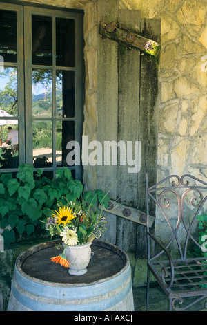 Sonnenstein Weingut Weinprobe Zimmer Refugio Straße Santa Ynez Tal Santa Barbara County in Kalifornien Stockfoto