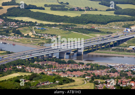 Brücke über den Medway Stockfoto