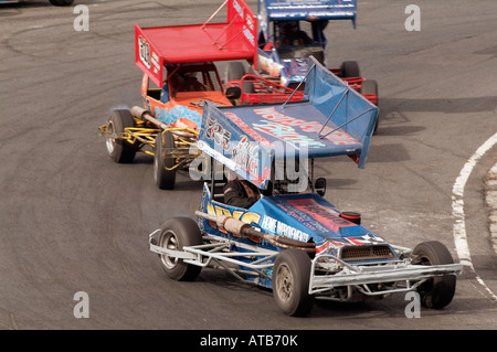 F2 Formel zwei 2 Stockcars Auto im Wettbewerb Barford Laufbahnen in der Nähe von darlington Stockfoto