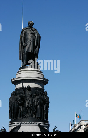 Daniel O'Connell Statue von John Henry Foley auf O' Connell Street, Dublin, Irland Stockfoto