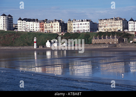 Port Erin Meer Strand Reflexionen Sommer Insel Man uk gb Stockfoto