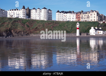 Port Erin Meer Strand Reflexionen Sommer Insel Man uk gb Stockfoto