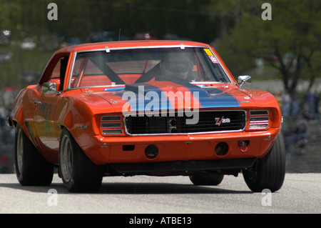 Richard Lind Rennen seiner 1969 Chevrolet Camaro im SVRA Vintage GT Challenge in Road America 2004 Stockfoto