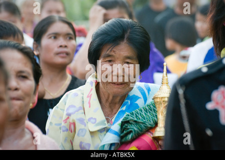 Feiern im Isan im Nordosten von Thailand Stockfoto