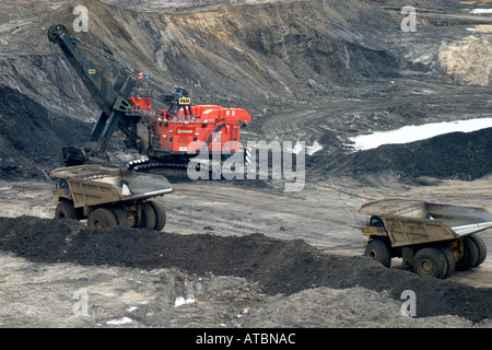 Die Athabasca-Ölsande Kaution in Nord-Alberta, Kanada enthält und schätzungsweise 1,7 bis 2,5 Billionen Barrel Schweröl genannt bitumen Stockfoto