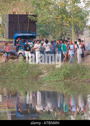 Feiern im Isan im Nordosten von Thailand Stockfoto