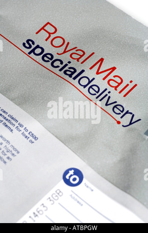 Postamt-label Stockfoto