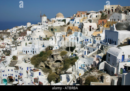 Dorf Oia auf Santorin Stockfoto