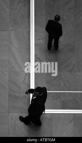 In New York City im MoMA Museum of Modern Art Sicherheit im Museum Stockfoto