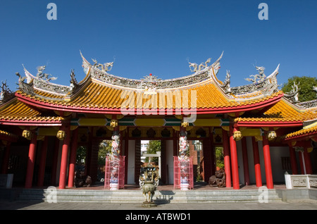 Reich verzierte Gebäude in der konfuzianischen Schrein in Nagasaki in Japan Stockfoto