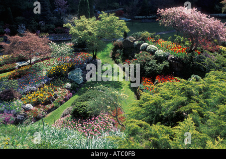 Kanada British Columbia Vancouver Island Butchart Gardens Stockfoto