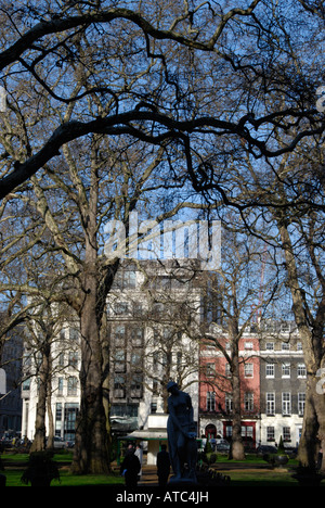 Park in Berkley Square Mayfair London England Stockfoto