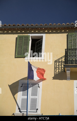 Frankreich Französisch nationalen Flagge Tricoleur Fahnen Stockfoto