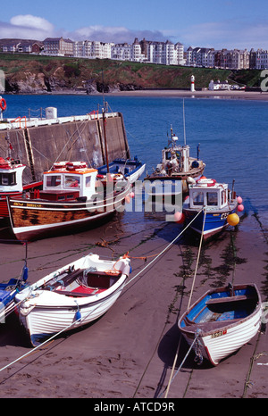 Port Erin Hafen direkt am Meer Strand Sommer Insel Man uk gb Stockfoto