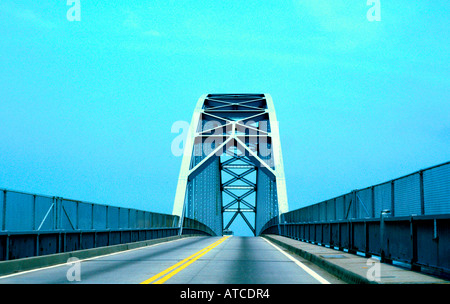 Kanalbrücke über Chesapeake Delaware Canal Chesapeake City Maryland Stockfoto