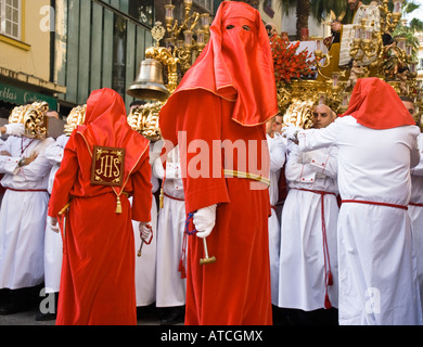 Semana Santa oder Karwoche in Malaga, Spanien Stockfoto