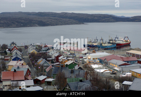 Die Stadt von Kirkenes, Norwegen Stockfoto