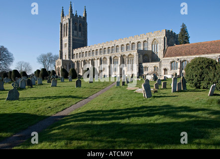 Holy Trinity Church, Long Melford, Suffolk, UK. Ein "Wolle" Kirchenbau im Jahre 1484 Stockfoto