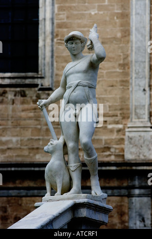 Praetorian Monumental Fountain in Piazza Pretoria, Historic Centre of Palermo, 1544 in Florence von Francesco Camilliani, Sizilien, Italien, Stockfoto