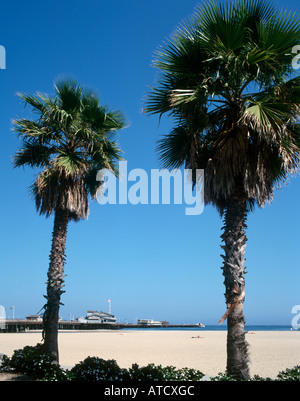 Die Stearn Wharf in 1996, Santa Barbara, West Coast, Kalifornien, USA Stockfoto