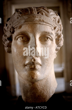 Istanbul alte archäologische Museum Smyrna 2. C Ad römischen Kopf-Porträt Stockfoto