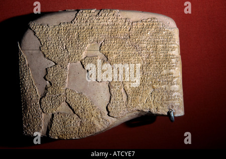 Istanbul archäologischen alten Museum Vertrag von Kadesch 13. c BC 1. Friedensvertrag in der Geschichte Stockfoto