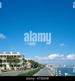 Ost-Batterie (East Bay) Straße, Charleston, South Carolina, USA Stockfoto