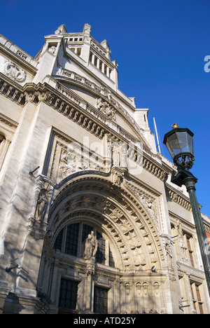 Victoria & Albert Museum Fassade, Kensington, London, England, Vereinigtes Königreich Stockfoto