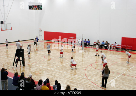 Indiana Chesterton, The Courts, Woman's, Woman's, Men's Volleyball, Sport, Athlet, Gymnasium, Teams, IN061006106 Stockfoto