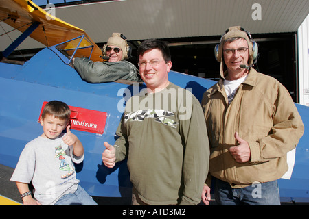 Valparaiso Indiana,Porter County Municipal Airport,Indiana Aviation Museum,Geschichte,1941 PT 17 Stearman,Pilot,Cockpit,IN061007083 Stockfoto