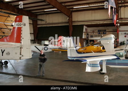 Valparaiso Indiana, Porter County Municipal Airport, Indiana Aviation Museum, Flugzeuge, Ausstellungsausstellung Sammlung, Besucher reisen Reise Tour Stockfoto