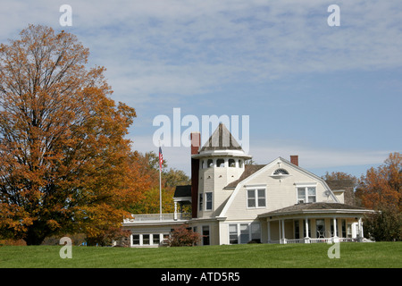 Wisconsin,WI,Upper Midwest,Milwaukee County,South Milwaukee,Grant Park Golf Course,sport,athlete,recreation,game,landscape,design,farmhouse now clubho Stockfoto