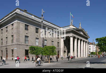 Das General Post Office GPO auf O Connell Street in Dublin Irland Website von Ostern 1916 stieg niedriger Stockfoto