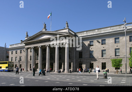 Das General Post Office GPO auf O Connell Street in Dublin Irland Website von Ostern 1916 stieg niedriger Stockfoto