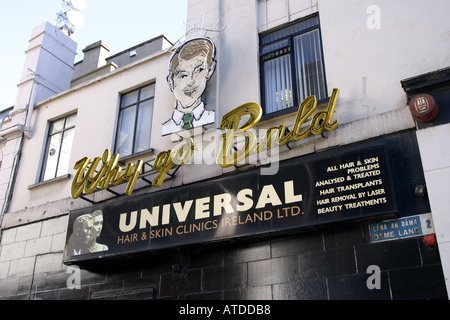 Straßenschild für Kahlheit Kuren in Dublin Irland Stockfoto