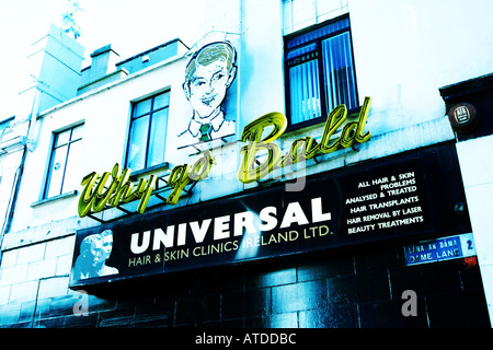 Straßenschild für Kahlheit Kuren in Dublin Irland Stockfoto