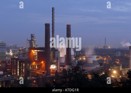 ThyssenKrupp Hüttenwerk in Duisburg, Deutschland Stockfoto