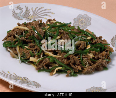 Gebratenes Rindfleisch und Gemüse Stockfoto