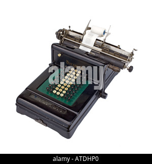 Antike Burroughs Firma Adding Machine Stockfoto