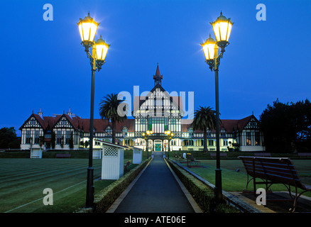 Alten Badehaus, Museum für Kunst und Geschichte, Rotorua, Nordinsel, Neuseeland Stockfoto