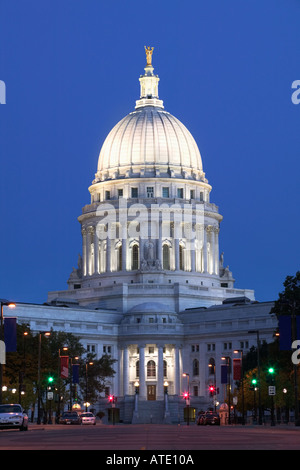 Wisconsin State Capitol Building, Madison, Wisconsin, USA Stockfoto