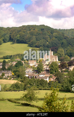 DAS DORF ULEY IN GLOUCESTERSHIRE UK Stockfoto