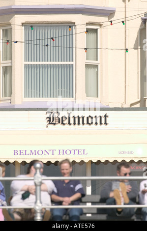 Blackpool Promenade Hotel Stockfoto