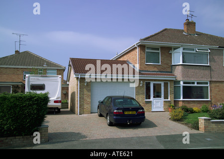 Drei Schlafzimmer Semi-Einfamilienhaus Stockfoto