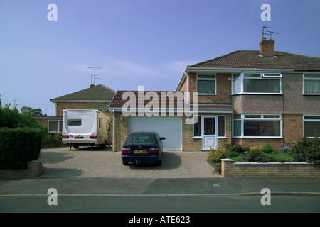 Drei Schlafzimmer Semi-Einfamilienhaus Stockfoto