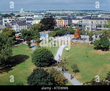 Galway County Galway Republik von Irland hohe Ansicht des Eyre Square Stockfoto