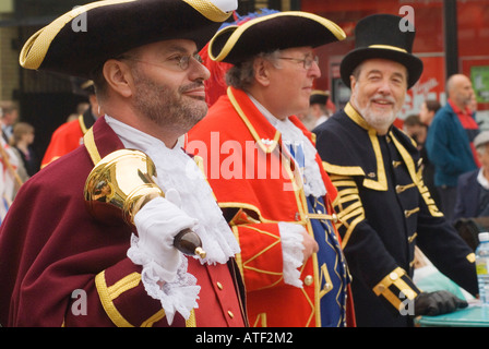 Bei der National Town Criers Championship Hastings East sussex England 2006 2000er Jahre HOMER SYKES Stockfoto