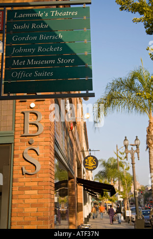 Ein Colorado Shopping Hof und Gassen, alte Altstadt von Pasadena, Los Angeles County, Vereinigte Staaten Stockfoto